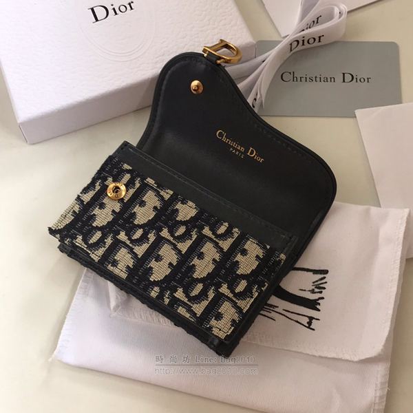Dior包 迪奧復古經典Oblique印花 D家新款馬鞍小卡包 2044  Dyd1031